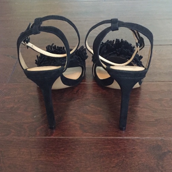 COPY - Banana Republic Honey Bis Fringe Sandal Heels - Picture 3 of 4